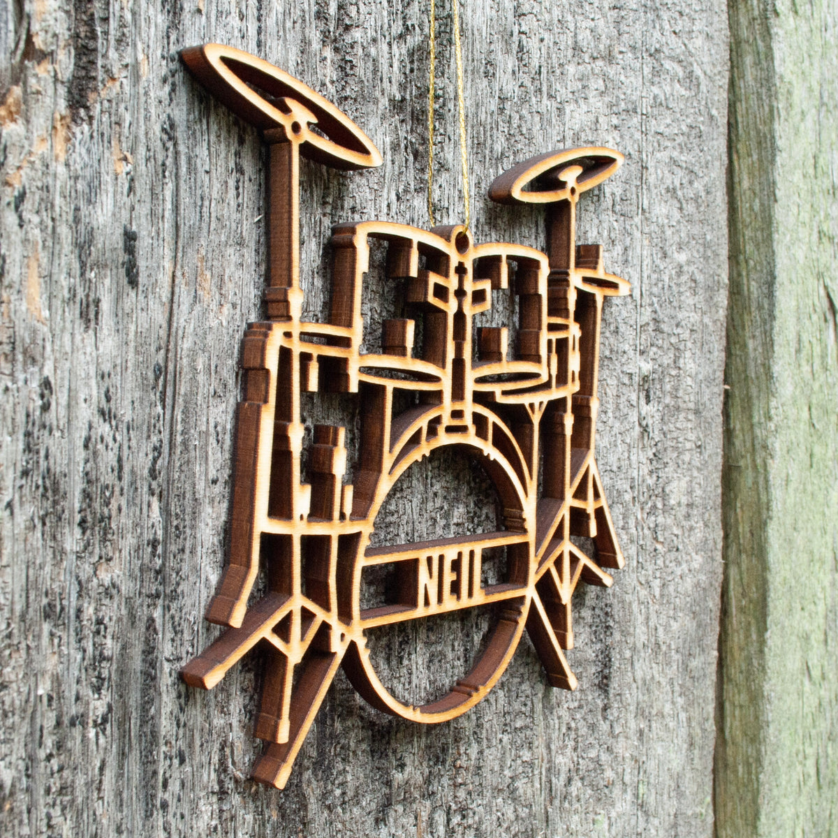 Drumkit Personalized Christmas Ornament South Kent Studio