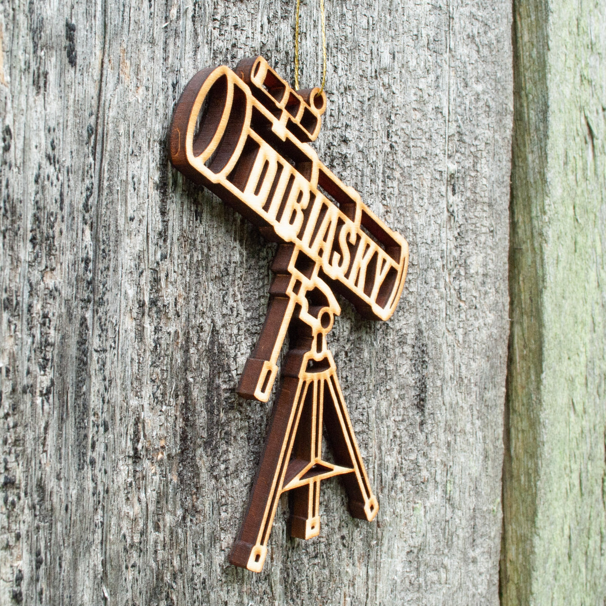 Telescope Personalized Christmas Ornament South Kent Studio