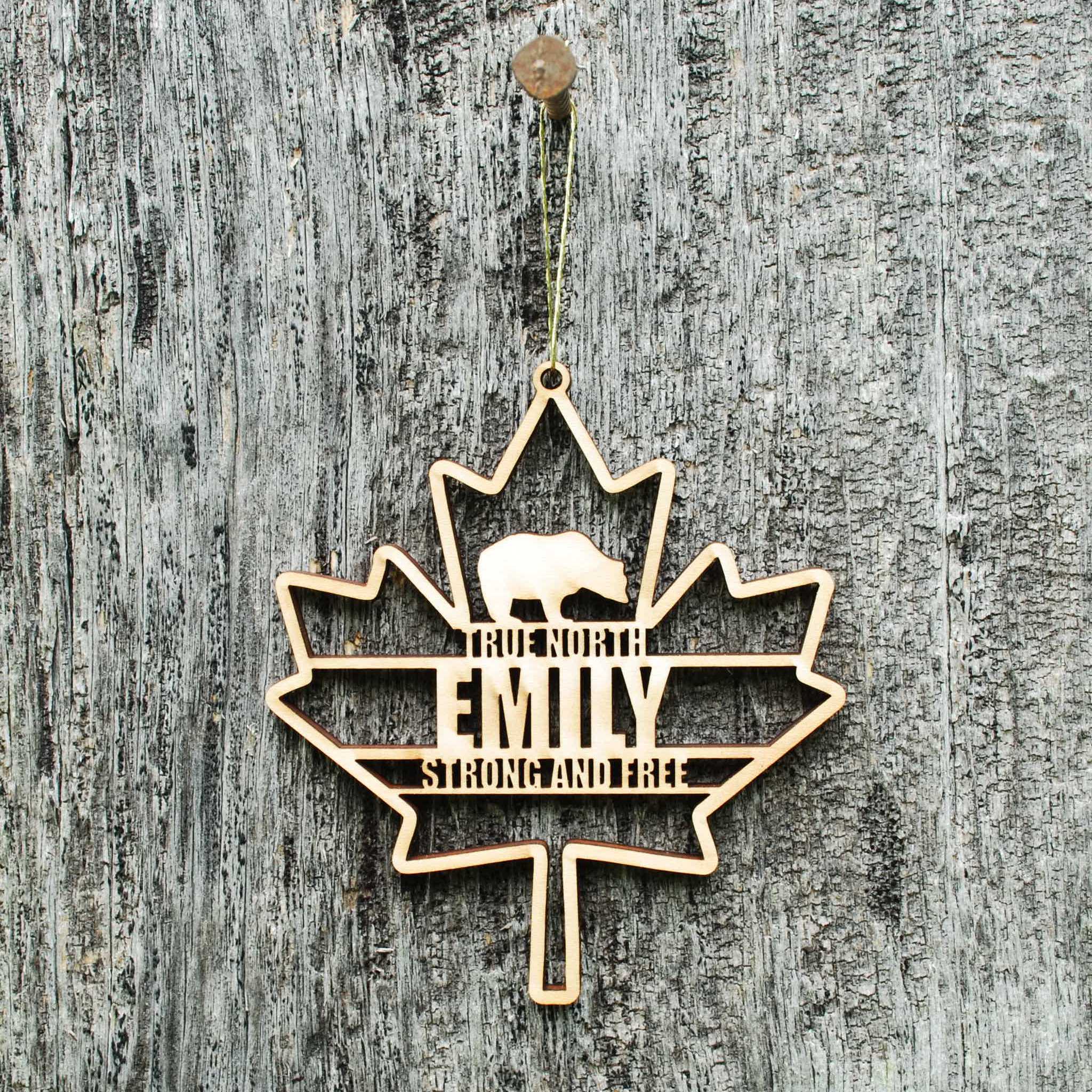 Canada Bear Ornament