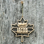 Canada Canoe Ornament