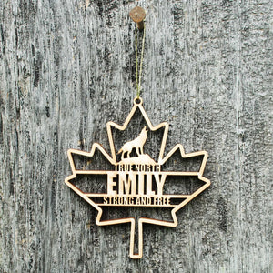 Canada Wolf Ornament