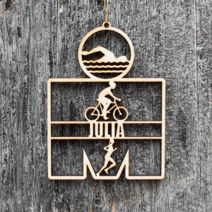 Iron Man / Triathlon Ornament