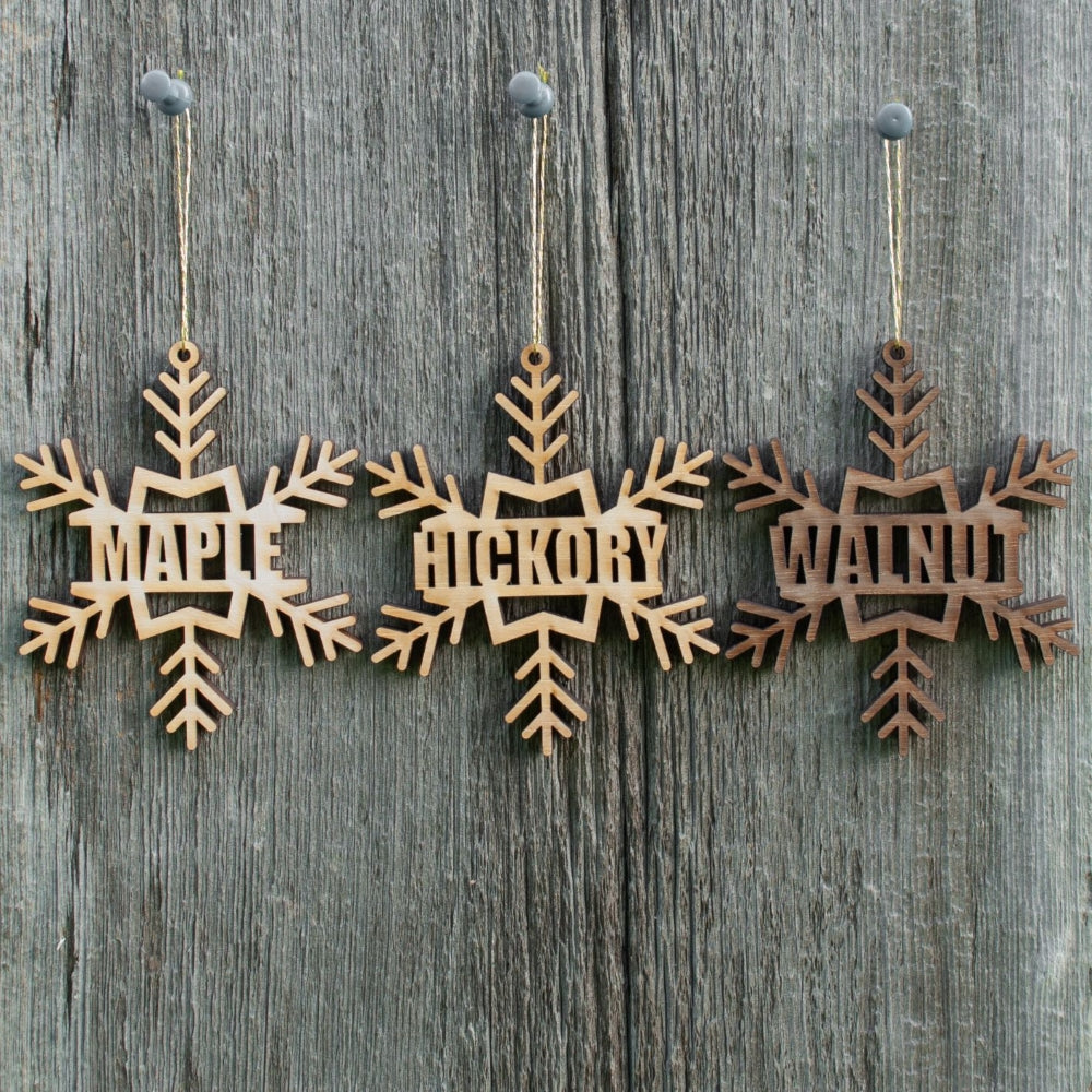 Mini Snowflake Family Tartan Christmas Ornament Small Ornaments  Personalized Ornament Tabletop Tree Ornaments Heraldry Custom Gift 